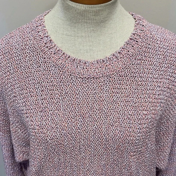 NWT!! St. John - Marled Foil Crewneck Sweater - Purple - Size Small - Picture 3 of 9